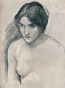 Studie til maleriet Hylas og nymferne, c1896 af John William Waterhouse