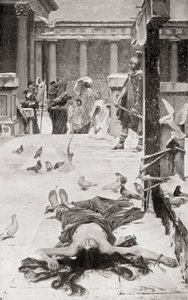 Sankt Eulalias martyrium, efter maleriet af John William Waterhouse, fra Hutchinson