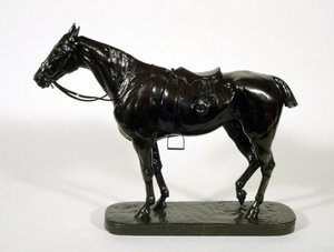 Træt jæger (bronze) af John Willis Good