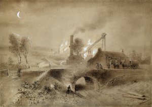 Pithead og Jernbane af John Wilson (after) Carmichael
