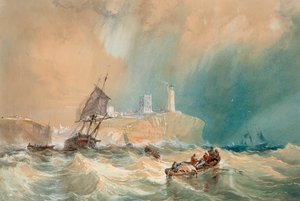 En handelsbrigge løber tør for Tynemouth af John Wilson Carmichael