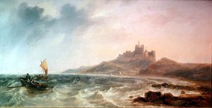 Bamburgh Slot af John Wilson Carmichael