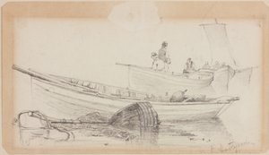 Både og bøjer - Hartlepool af John Wilson Carmichael