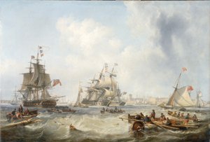 Men-of-War ud for Portsmouth Harbor