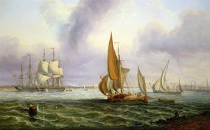 Themsen ved Woolwich af John Wilson Carmichael