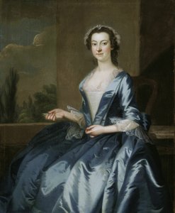 Portræt af en kvinde, 174952. af John Wollaston