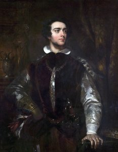 En gentleman i et Elizabethansk kostume, ca. 1850
