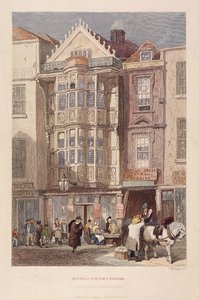 Paul Pindar Tavern, Bishopsgate, London, 1851 af John Wykeham Archer