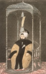 Mahmud II (1785-1839) Sultan 1808-39, fra "A Series of Portraits of the Emperors of Turkey", 1815 (mezzotint)