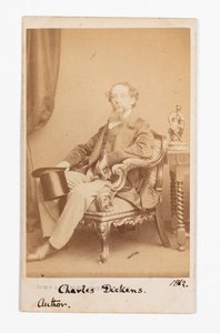 Carte-de-visite af Charles Dickens af John and Charles Watkins