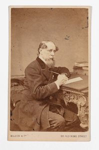 Carte-de-visite af Charles Dickens, af John & Charles Watkins