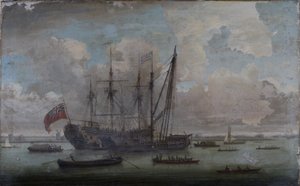 En Sheer Hulk ombygger en East Indiaman