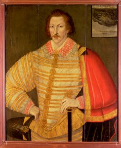 Portræt af en gentleman, menes at være engelsk navigatør Thomas Cavendish