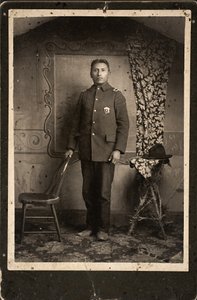 John Hinshaka, Cherry Creek, South Dakota, 1890 (albumin print) af Johnson Brothers