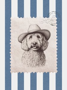 Doodle Dog Cowboy-frimærke