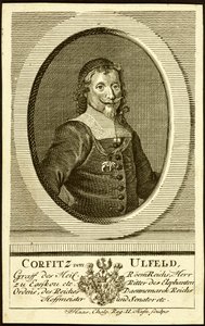 Portrait of Corfitz Ulfeldt 1606-1664. af Jonas Haas