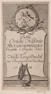 Titelbladet "Ovids folks metamorfoser" af Jonas Haas