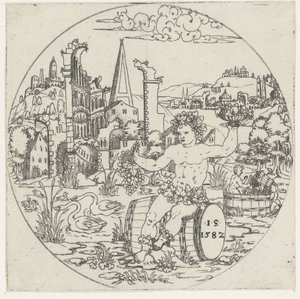 Bacchus Bunden af ​​skåle: Landskaber med bibelske og mytologiske skildringer (serietitel) af Jonas Silber