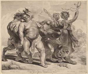 Beruselse af Bacchus af Jonas Suyderhoff after Sir Peter Paul Rubens