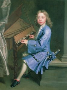 Garton Orme siddende ved Spinet, ca. 1707