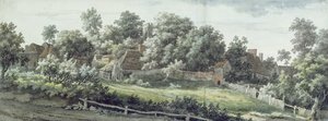 Harbledown, nær Canterbury, 1757 (wc med pen og gråt blæk over grafit på papir)