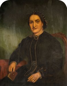 Portræt af fru George Haynes, 1850-1900.