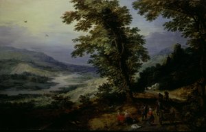 Bjergvej med rejsende af Joos de Momper II