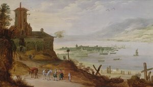 Hillside Town med udsigt over en havn