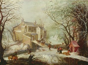 Vinterlandskab af Joos or Josse de Momper