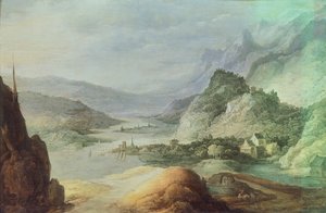 Landskab af bjerge, af Josse de Monper (1564-1635)