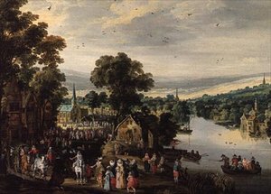 Landsbyfest af Joos or Josse de The Younger Momper