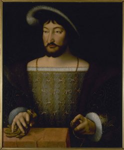 Portræt af Frans 1., konge af Frankrig af Joos van Cleve