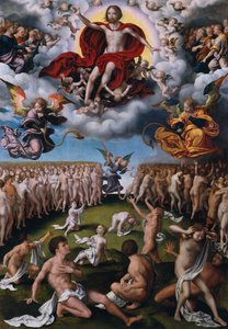 Den sidste dom, ca. 1520-25. af Joos van Cleve
