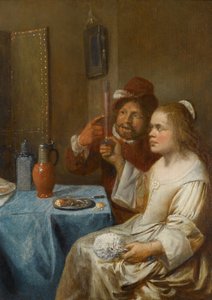 Et par, der drikker vin af Joos van Craesbeeck