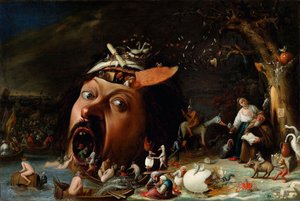 Baroque: The Temptation of Saint Anthony af Craesbeeck, Joos (Josse) van (1605/06-ca 1660), ca. 1650. Olie på lærred. Kunsthalle, Karlsruhe