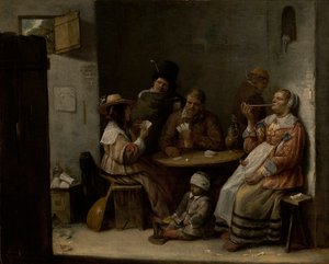 Kortspillere, ca. 1645
