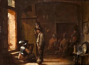 Interiør af en kro af Joos van Craesbeeck