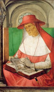 Portræt af Sankt Hieronymus (347-420) ca. 1475 (panel)
