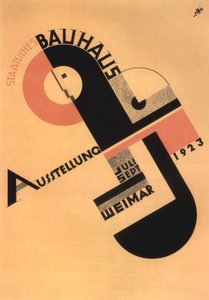 Bauhaus-udstillingens reklame i Weimar