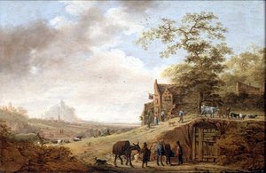Et pastoralt landskab (panel)
