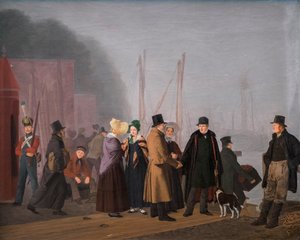 Afskedsscene på Toldboden af Jorgen Roed