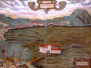 Kort over Gmunden, fra 