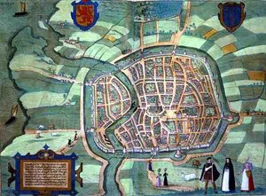 Kort over Haarlem, fra 
