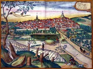 Kort over Marienburg, fra 