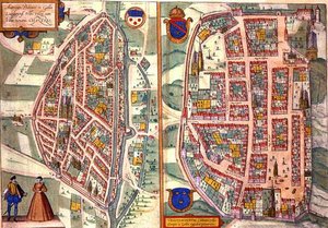 Kort over Chartres og Dunois, fra 