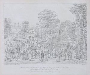 Fest ved Horseydown i ca. 1590 af Joris Hoefnagel