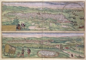 Kort over Barcelona, ​​​​fra 