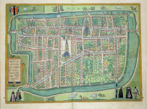 Kort over Delft, fra 