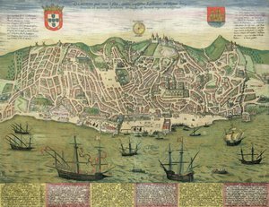 Kort over Lissabon, fra 