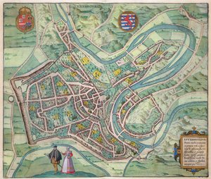 Kort over Luxembourg, fra 